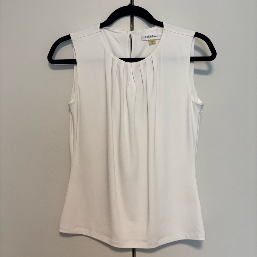White Calvin Klein Tank Top